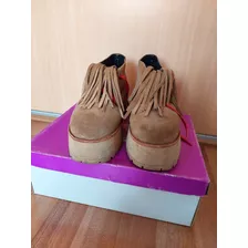 Botas Gipsy Gamuza Camel - Sofia De Grecia - Talle 40