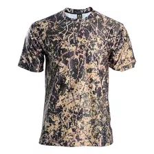 Camiseta Masculina Camuflado Estampada Dry Fit Uv50+