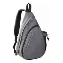 Mochila Moto Sling Bag Outdoor Negra Bolsa Compacta