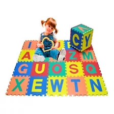 Tapete Tatame Eva Infantil Letras Emborracha 26pc 8mm Grosso