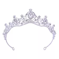 Corona De Cristal Nupcial Tiara, Tiara De Bodas Y Cumpleaños