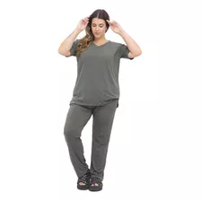 Pantalon Jogging Recto Mujer Talles Grandes Seda Fria 