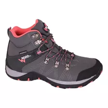 Zapatilla Outdoor Mujer Wisdom Gris W9-209 Caña