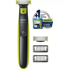 Kit Barbeador Aparador Oneblade 2 Pentes+lamina Extra Qp2522