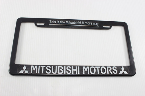 Mitsubishi Par Porta Placas Alta Calidad Y Diseo 31x16 Crom Foto 7
