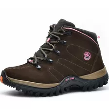 Tenis Coturno Feminino Casual Botinha Trekking Para Trilha