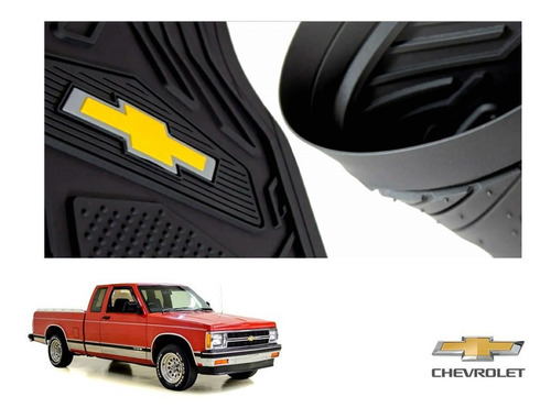 Tapetes Uso Rudo Logo Chevrolet Pickup S10 1982 A 1993 Orig Foto 2