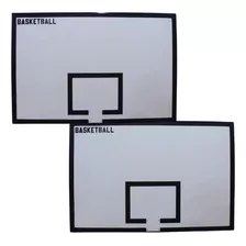 Kit 2 Tabelas Basquete Com Reforços Laterais 1,20m X 0,80cm