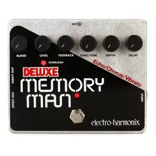 Pedal Electro-harmonix Deluxe Memory Man Multiefectos Color Negro/gris