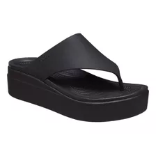 Sandalia Crocs Brooklyn Flip Negro Dxvida