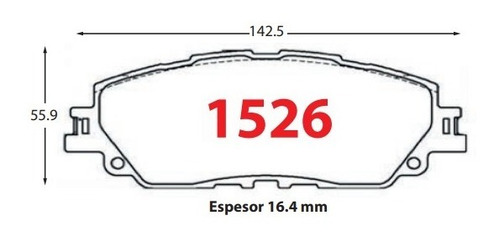 Pastillas De Freno Delantera Toyota Rav4 2.0/2.5 2018-2021 Foto 2