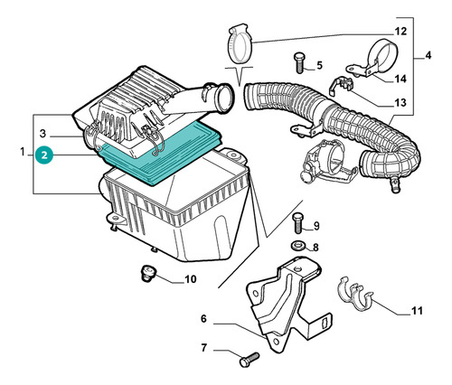 Filtro Aire Motor Para Fiat Albea 1.8l L4 2011 Foto 6