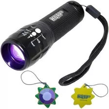 Hqrp Profesional Uv Linterna 3w Led 390nm