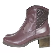 Bota Feminina Country Cano Curto Couro Salto 4cm