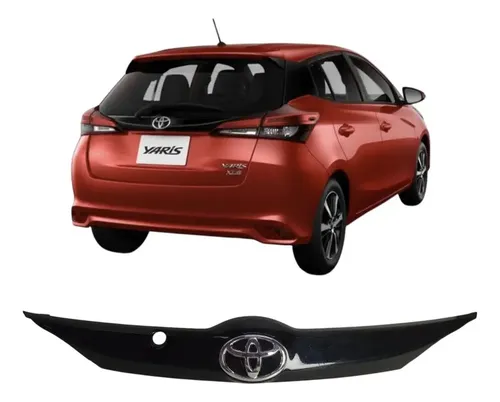 Friso Tampa Traseira Toyota Yaris Hacth 2019 Á 2023 Preto