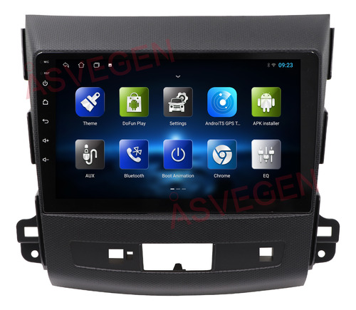 9 Estreo Android Para Mitsubishi Outlander 2007- 2012 Foto 3