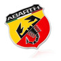 Emblema Fiat Abarth Scorpion Negro Mate Autoadherible