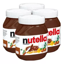 Kit 5 Pote Nutella Chocolate Creme De Avelã Com Cacau 650 G