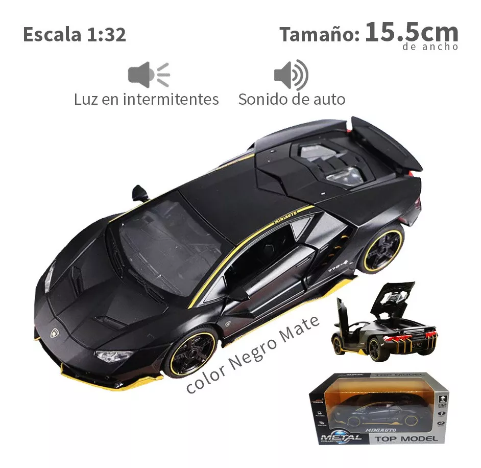 Lamborghini Centenario Metal Con Luz Y Sonido 1/32  Mate