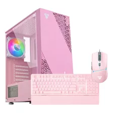 Pc Torre Gamer I3-10100 16gb Ram Ssd 480gb Nvidia 4gb Rosa