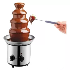 Maquina Cascata De Chocolate Quente 4 Andares 110v Em Inox