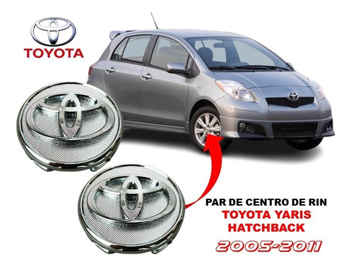 Par De Centro De Rin Toyota Yaris Hatchback 2005-2011 Foto 2