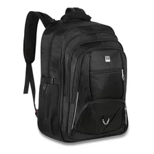 Mochila Masculina Motoboy Viagem Grande Reforçada Preta