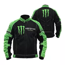 Chaqueta De Moto Monster Energy, Transpirable, Anticaídas