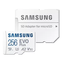 Micro Sd Samsung 256gb Evo Plus 100mb/s 4k Gopro Drone +