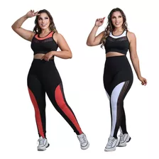 Kit 2 Roupas De Academia Feminina Top Com Calça Roupa Treino