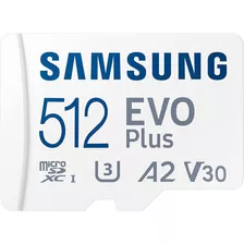 Micro Sd Xc Samsung Evo Plus 512gb A2 Uhs-1 U3 C10 130 Mb/s