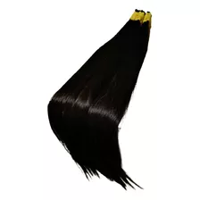 Cabelo Brasileiro Humano Liso Limpo 70/75cm 200g Virgem Cor Castanho Escuro Pontas Cheias