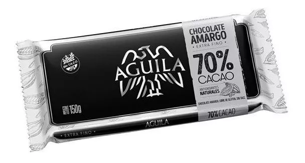 Chocolate Amargo Tableta Aguila 70% Cacao Grande