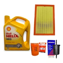 Kit Aceite Shell Hx5 + 3 Filtros Gol Power 1.4 2011 A 2014