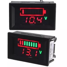 Voltímetro Digital Led 12v Dc Medidor Bateria Chumbo Lithium