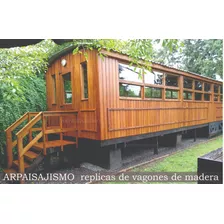 Vagon De Madera Construcción Cabañas Estilo Antiguo Tren