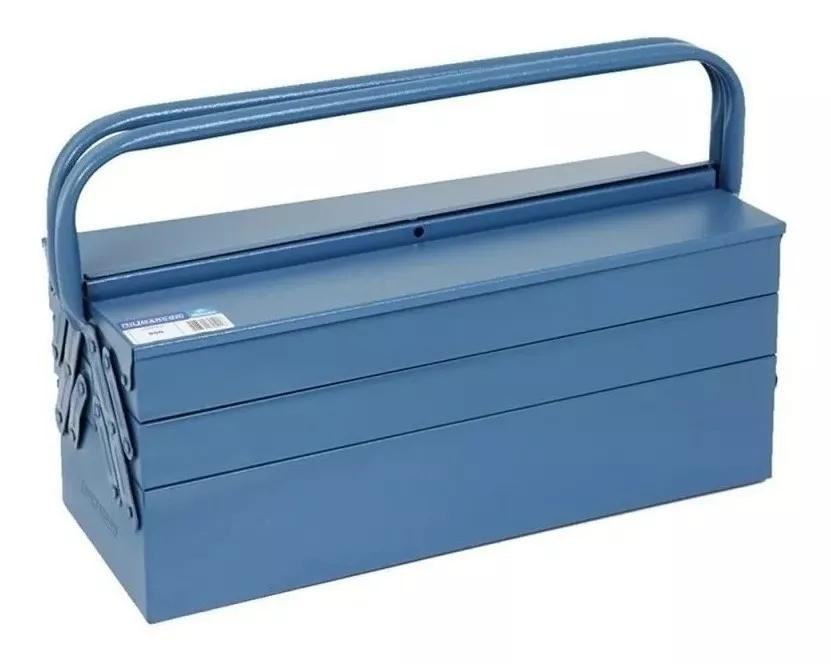 Caixa De Ferramentas Marcon 550 De Metal 200mm X 500mm X 205mm Azul