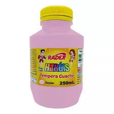 Tinta Guache Escolar Radex Pote 250ml Cor Rosa