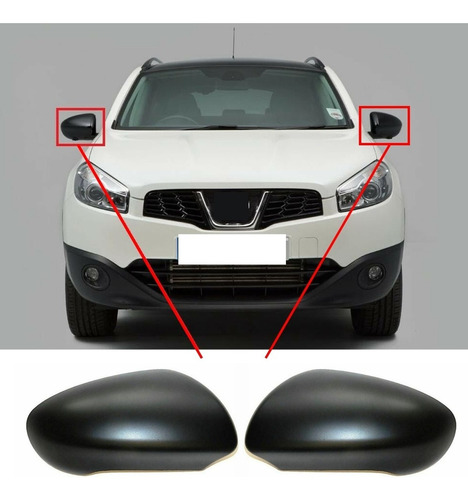 2 Piezas Para Nissan Qashqai 2007-2014 Espejo Retrovisor De Foto 2