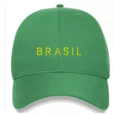 Boné Brasil Básico Seleção Bordado Aba Curva Dad Hat