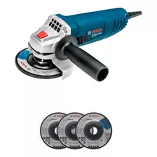 Esmerilhadeira Angular 4.1/2 850w Com 3 Discos Gws850 Bosch