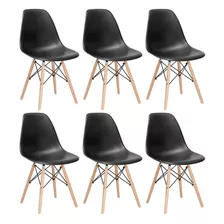 Kit 6 Cadeiras Jantar Eiffel Eames Originais Empório Tiffany