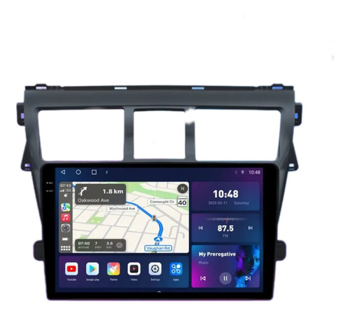 Toyota Yaris 08-15 Carplay Android Auto Touch Radio Bluetoot Foto 3
