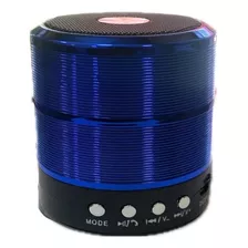 Caixa De Som Portátil Bluetooth Lt 887 Speaker 3w Watts Azul