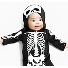 Set Conjunt Bebe Body Disfraz Esquelet Gorr Halloween Regalo