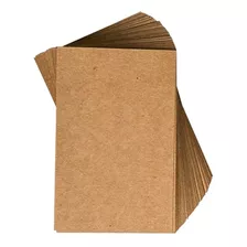 Tarjetas Personales X 50 Unidades - Papel Madera - Kraft