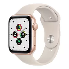 Apple Watch Se (gps, 44mm) - Caixa De Alumínio Dourada - Pulseira Esportiva Estelar