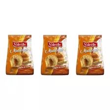 Pack X 3 Madalenas Valente Vainilla Con Dulce D Leche X 180g