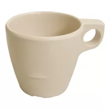 10 Tazas Tavola Melamina Beige Gruesa De Lujo 227ml Vajilla