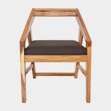 Silla De Parota Minimalista Para Comedor- Zipolite